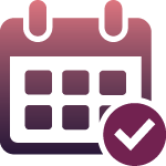 calendar with a checkmark